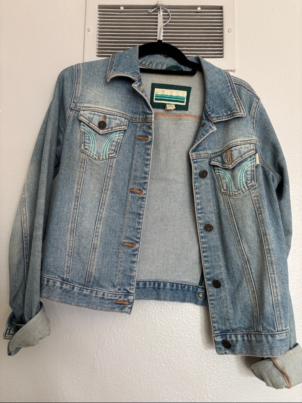 Hollister Light Blue Denim Jean Jacket